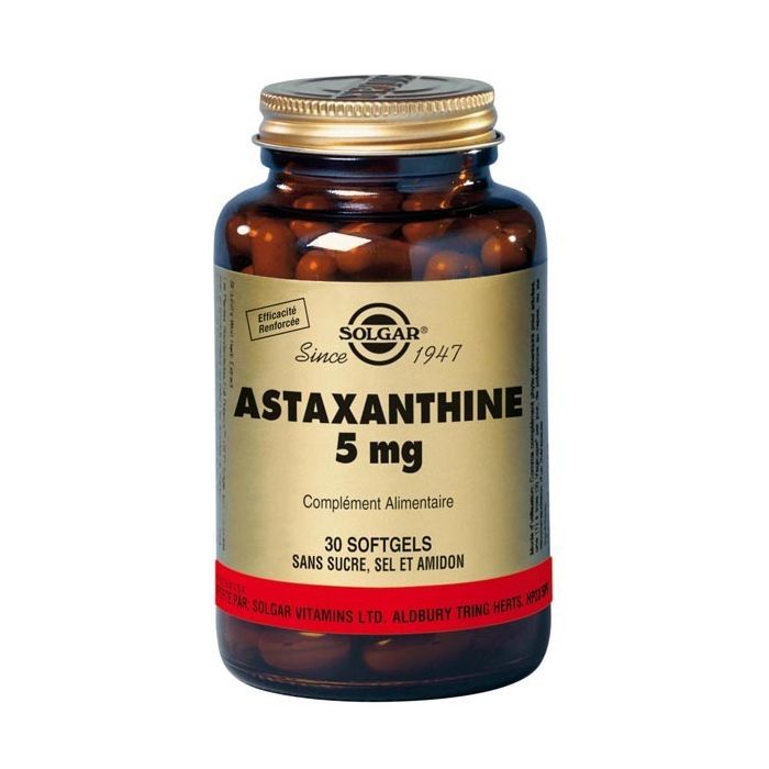 ASTAXANTHINE 5 MG SOLGAR 30 GELULES