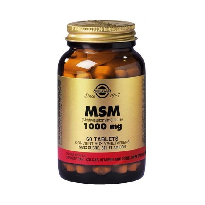 MSM 100 MG SOLGAR 60 COMPRIMES