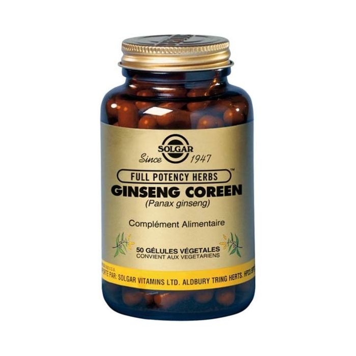 SOLGAR Ginseng Coréen 50 gélules
