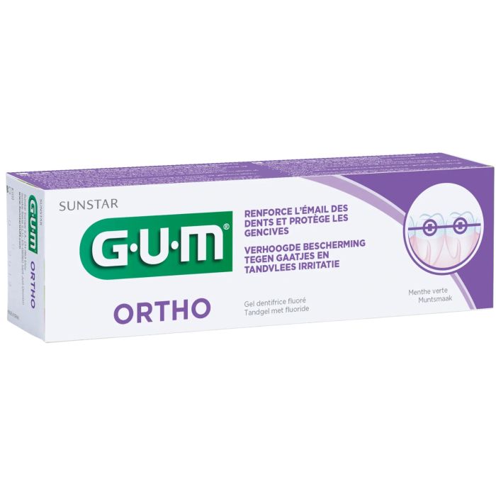 Gum ORTHO gel dentifrice 75 ml