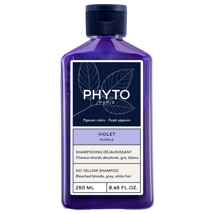 PHYTO Argent Shampooing Déjaunissant Cheveux Gris, Blanc et Décolorés 250ml