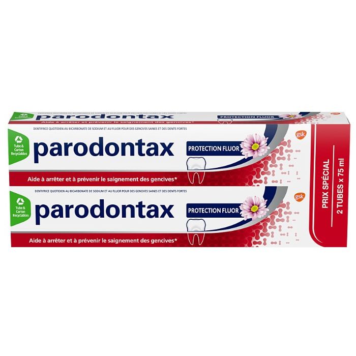 PARODONTAX Dentifrice Protection Fluor 2x75ml