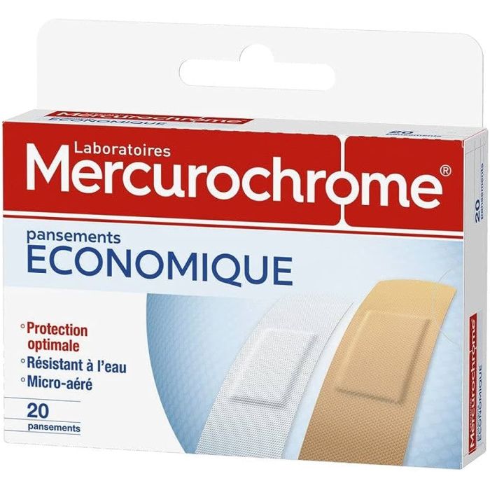 pansements economiques mercurochrome x20