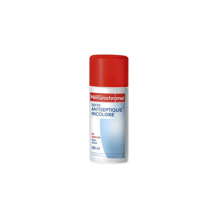 Spray antiseptique incolore mercurochrome 100 ml