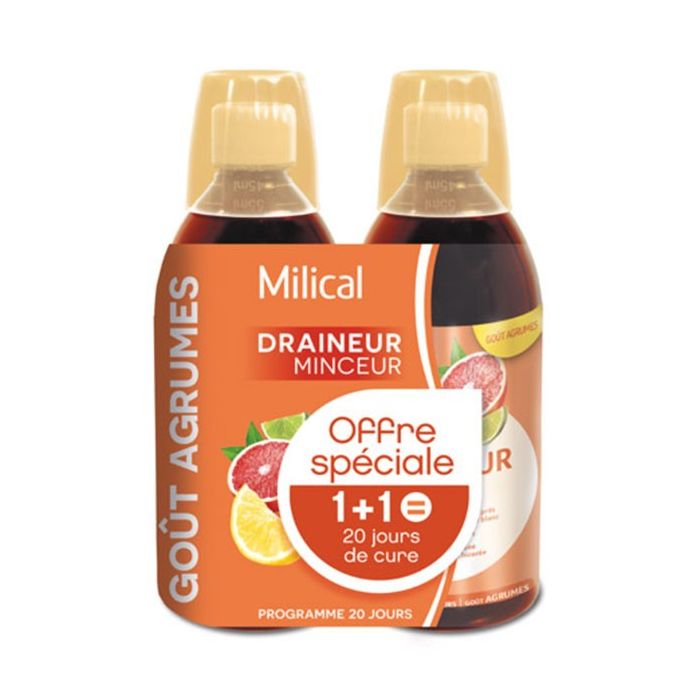 MILICAL DRAINALIGNE ULTRA AGRUMES 2 x 500ML
