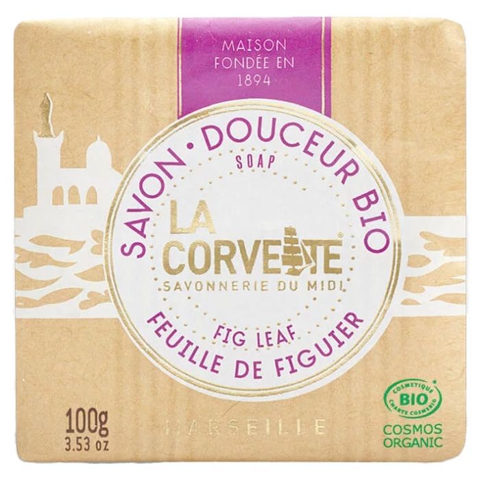 LA CORVETTE Savon Douceur BIO Feuille de Figuier 100g
