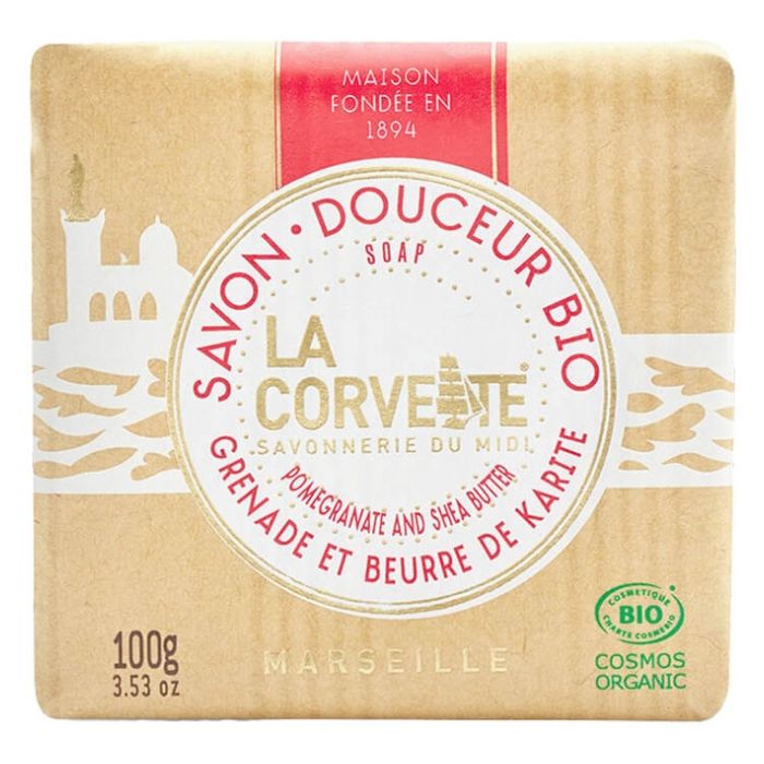LA CORVETTE Savon Douceur BIO Grenade 100g