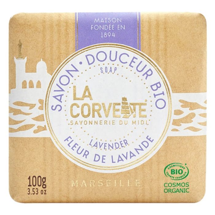 LA CORVETTE Savon Douceur BIO Fleur de Lavande 100g