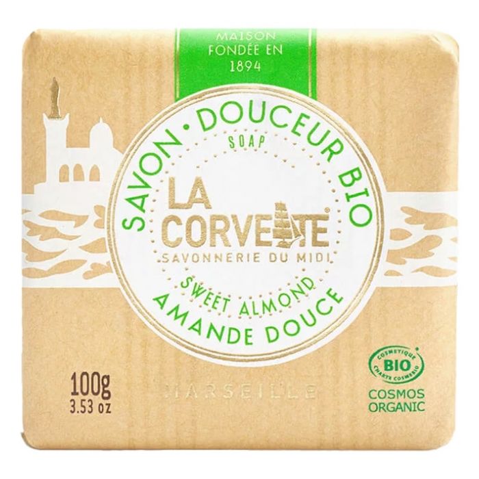 LA CORVETTE Savon Douceur BIO Amande Douce 100g