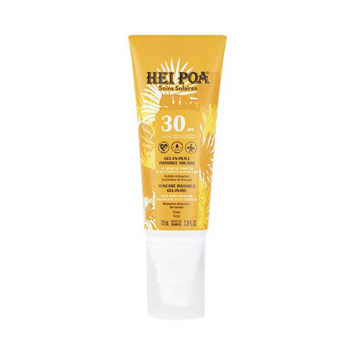 Hei Poa Solaire Gel-en-Huile Invisible Corps SPF30 100ml