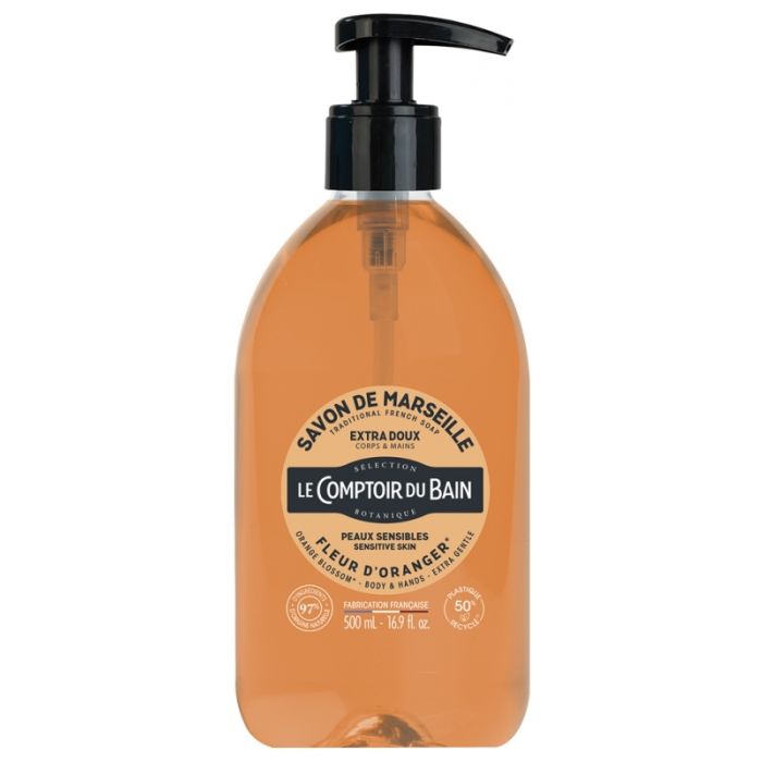 Le comptoir du bain savon de marseille Fleur d'Oranger 500ml