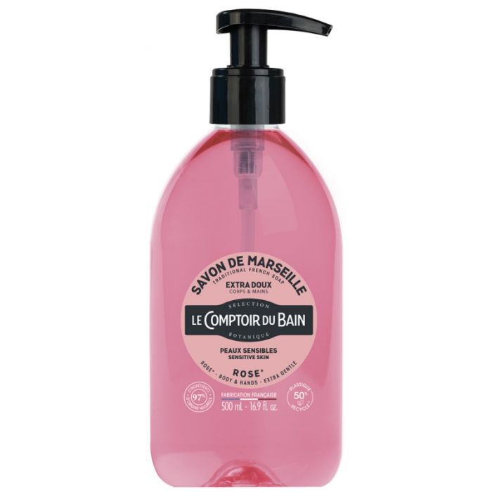 Le comptoir du bain savon de marseille Rose 500ml