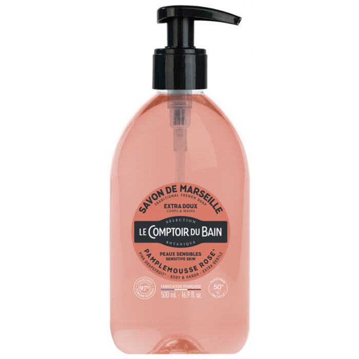 Le comptoir du bain savon de marseille Pamplemousse Rose 500ml