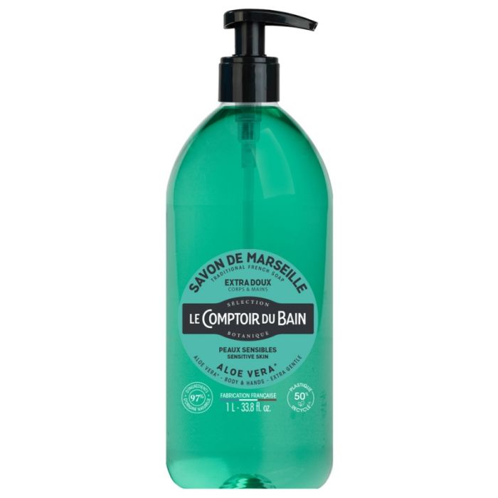 Le Comptoir du Bain Savon Traditionnel de Marseille Aloe 1L