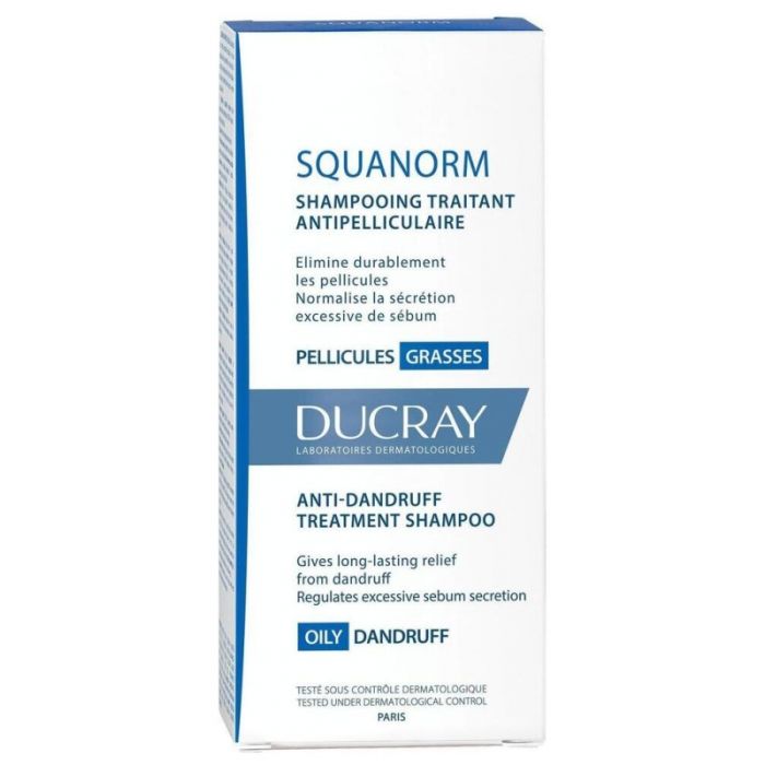 DUCRAY SQUANORM SHAMPOOING TRAITANT PELLICULES GRASSES 200ML