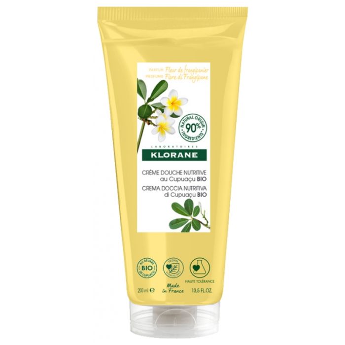 KLORANE Nutrition Crème de Douche Fleur de Frangipanier au Beurre de Cupuaçu Bio 200 ml