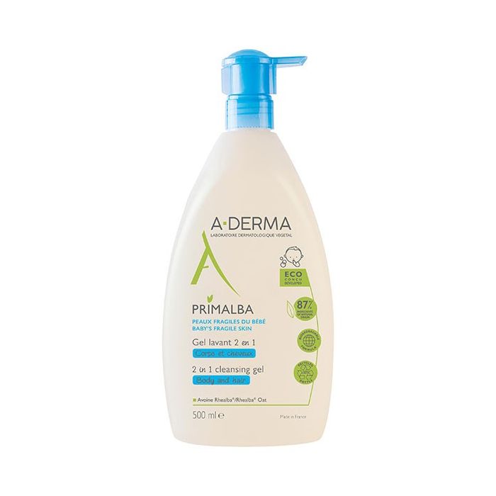 A-DERMA PRIMALBA Gel Lavant 2 EN 1 - 500ML