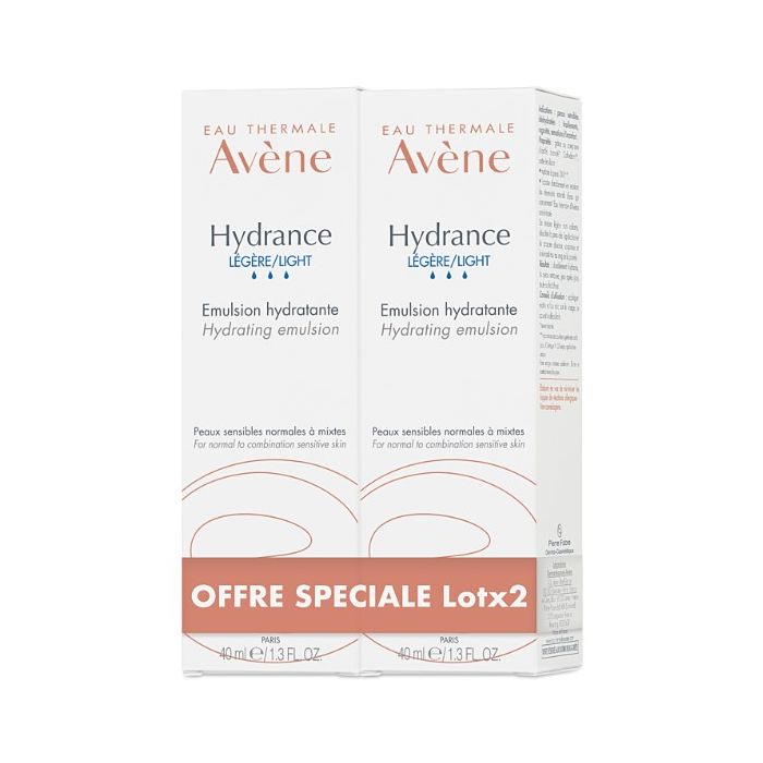 Avene hydrance LÃ©gere Emulsion Hydratante 2x40ml