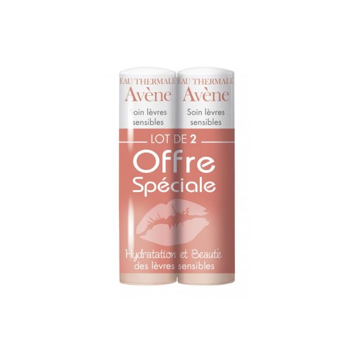 Avene soin levres sensibles lot de 2x4g