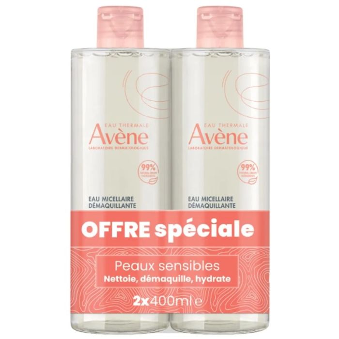 Avene Eau micellaire demaquillante 2x400ml