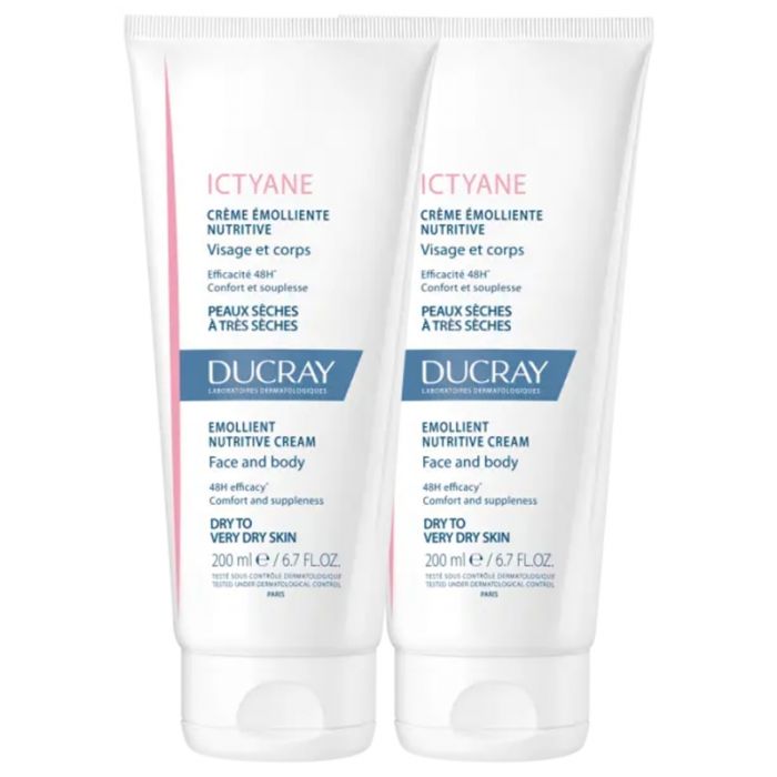 ICTYANE CREME ANTI-DESSECHEMENT CORPS DUCRAY 200MLx2