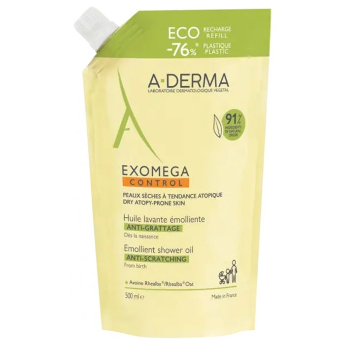 Aderma Exomega Control Huile de Douche Eco-Recharge 500ml