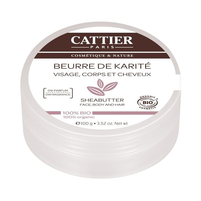 BEURRE DE KARITE 100% BIO CATTIER 100G NATUREL
