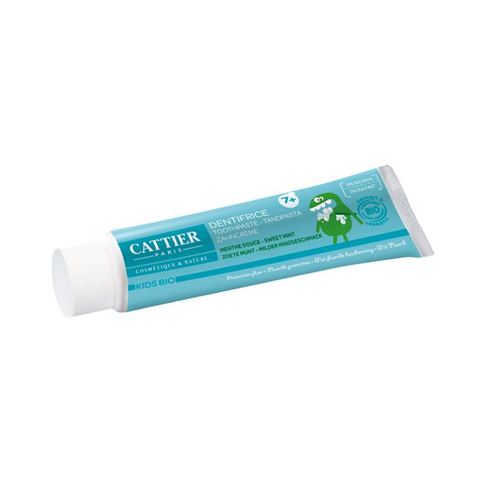 Dentifrice cattier 7 ans + gout menthe douce protection fluor 50ml