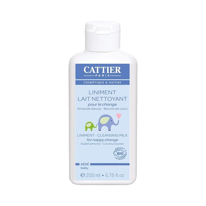 Cattier bébé liniment lait nettoyant bio 200ml