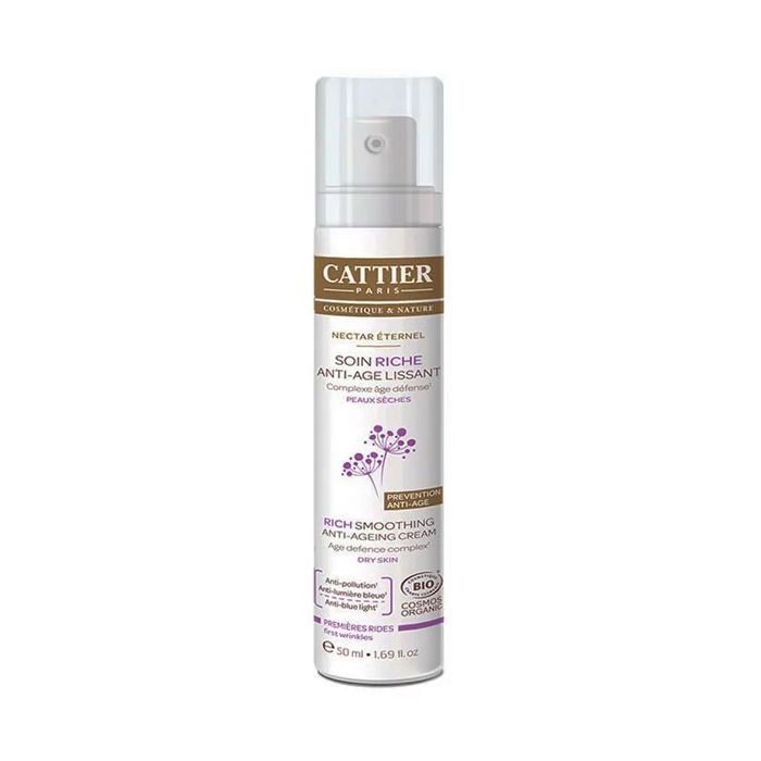 Cattier crème & soin hydratant soin riche anti-âge lissant nectar éternel bio 50ml