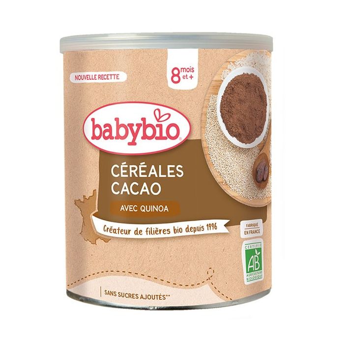 Babybio cereales cacao avec quinoa 220g