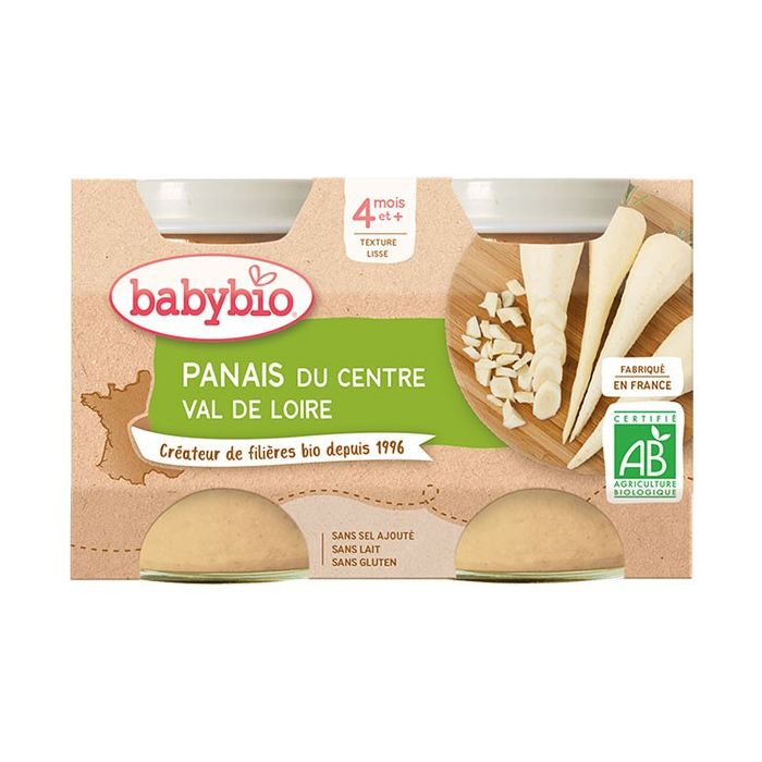 Babybio legumes pot panais 4m+ bio 2x130g