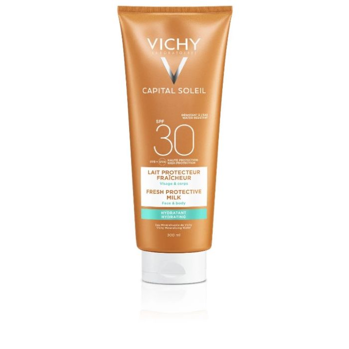 VICHY Capital Soleil Lait Hydratant Fraicheur SPF30 Visage & Corps 300ml