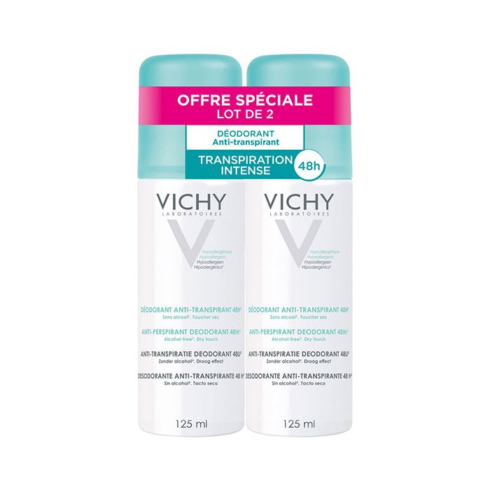VICHY Déodorant Anti-Transpirant 48H Spray 2x125ml