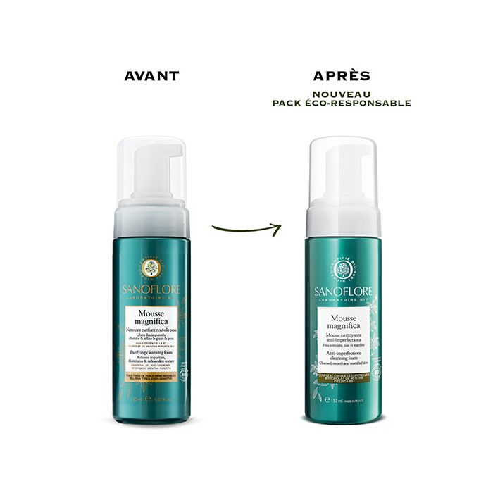 Sanoflore mousse magnifica nettoyante anti-imperfections 150ml