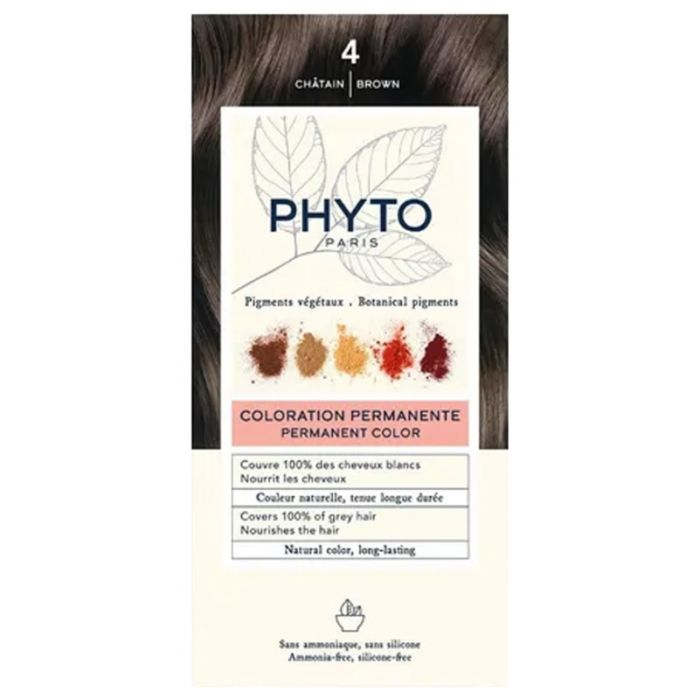 Phyto Couleur Coloration Permanente : 4 chatain