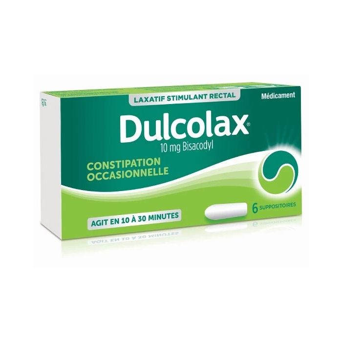 Dulcolax 10mg - boite de 6 suppositoires
