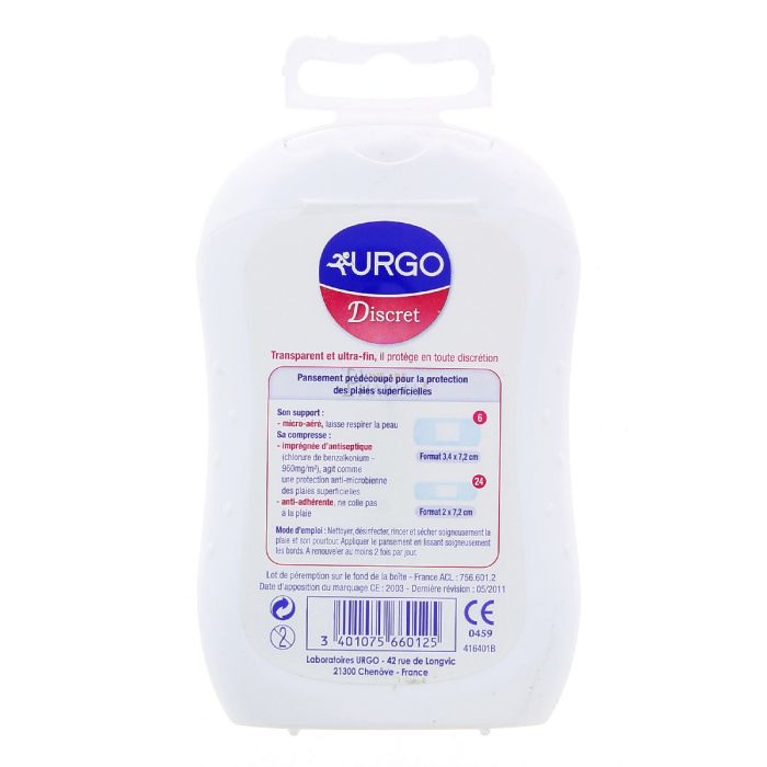 Urgo discret pansement protecteur x30