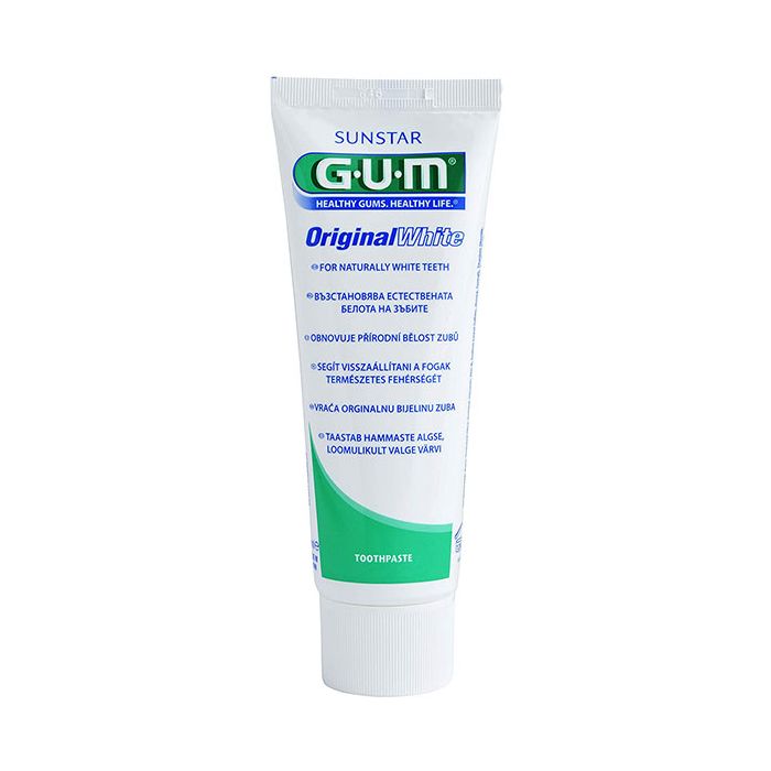 Gum original white dentifrice blancheur 75ml