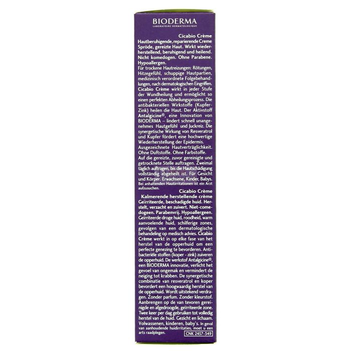 Bioderma cicabio soin reparateur apaisante - peaux abimees irritees - 40ml