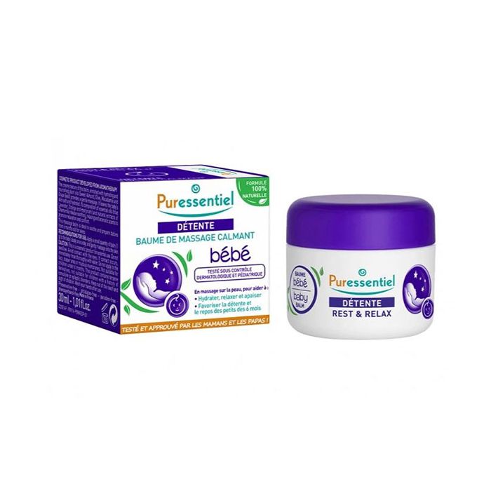 PURESSENTIEL Détente Baume de Massage Calmant Bébé 30 ml