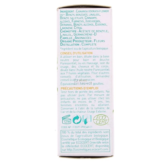  puressentiel huile essentielle d'ylang-ylang 5ml