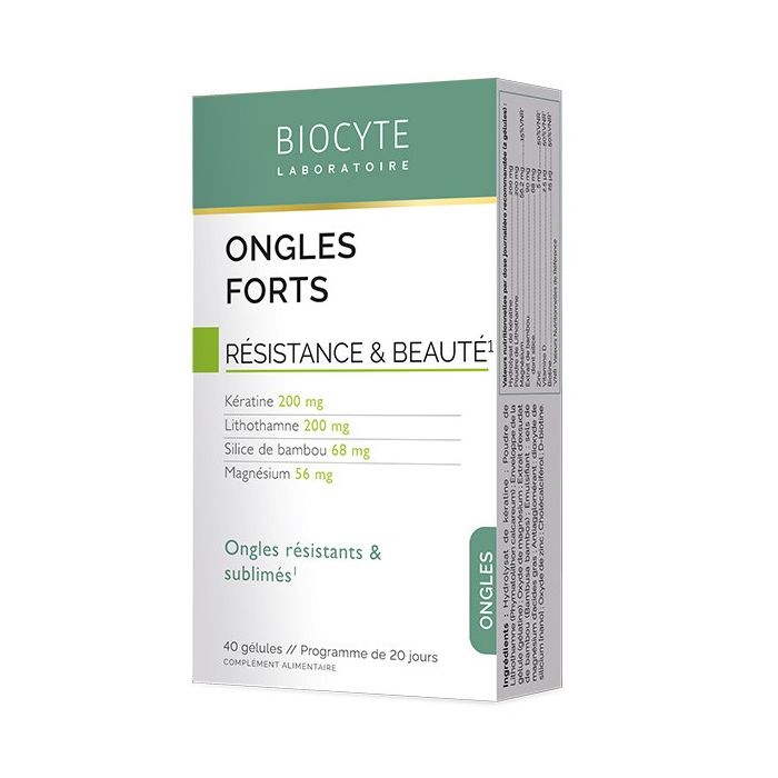 BIOCYTE Ongles Forts 40 gélules