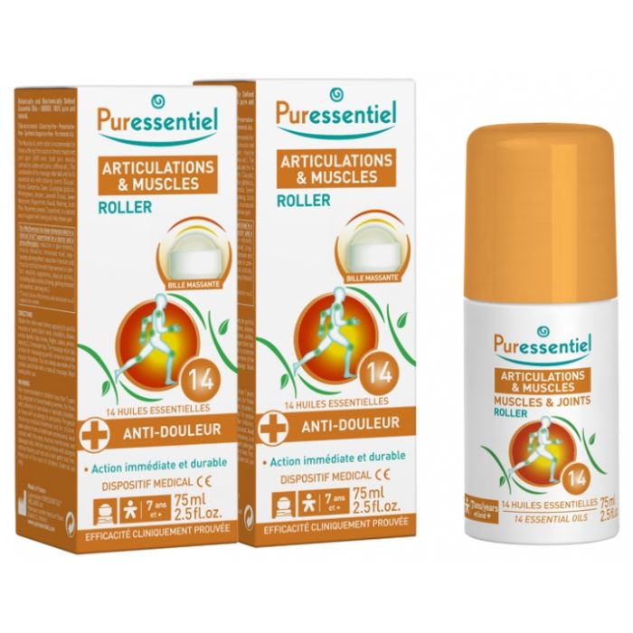 PURESSENTIEL ARTICULATION ROLLER 14 HUILES 75 ML x 2