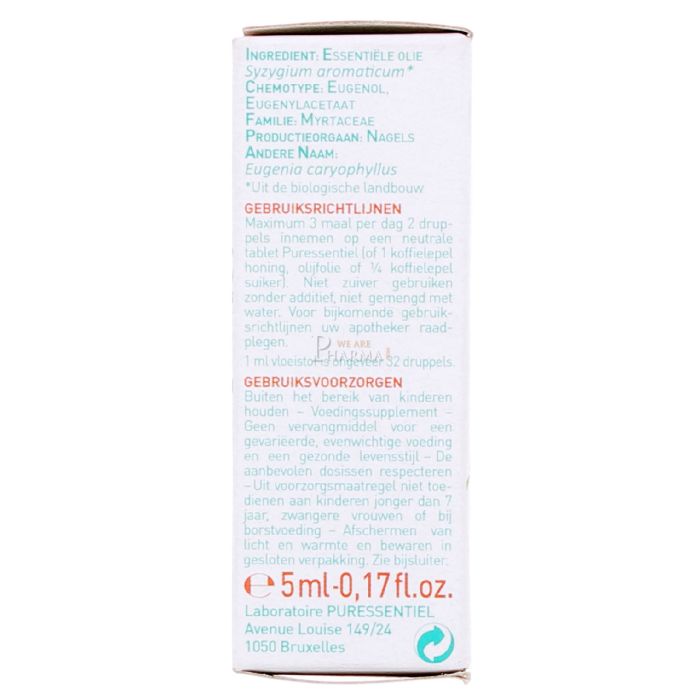 Puressentiel huile essentielle de giroflier bio 5ml