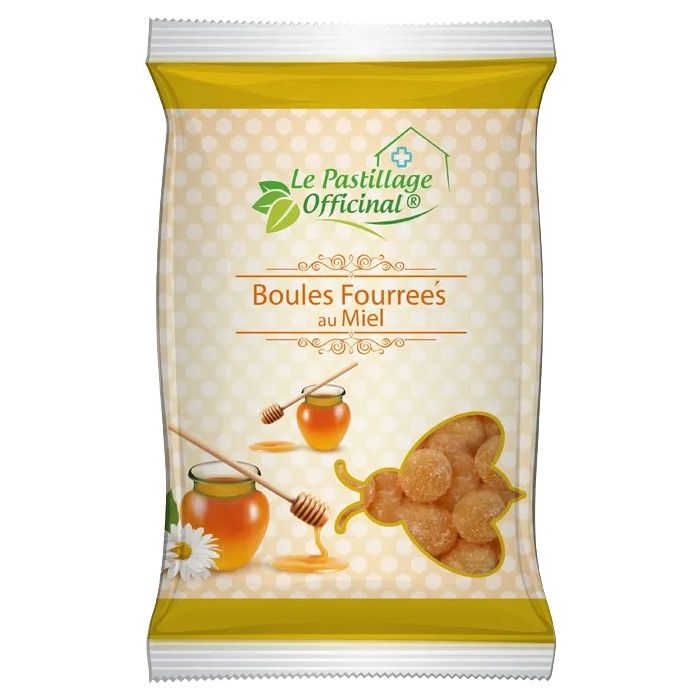 Estipharm Pastillage Officinal Boules Fourrées au Miel 80g
