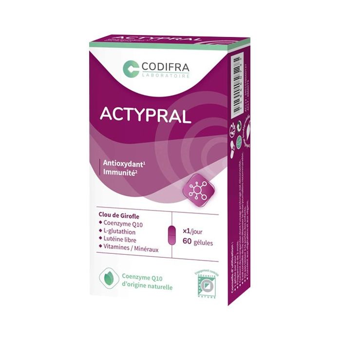 ACTYPRAL LABORATOIRE CODIFRA 60 GELULES