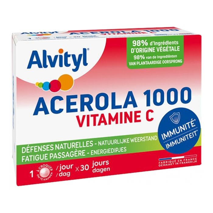 Alvityl acerola 1000 à Croquer x30 comprimés