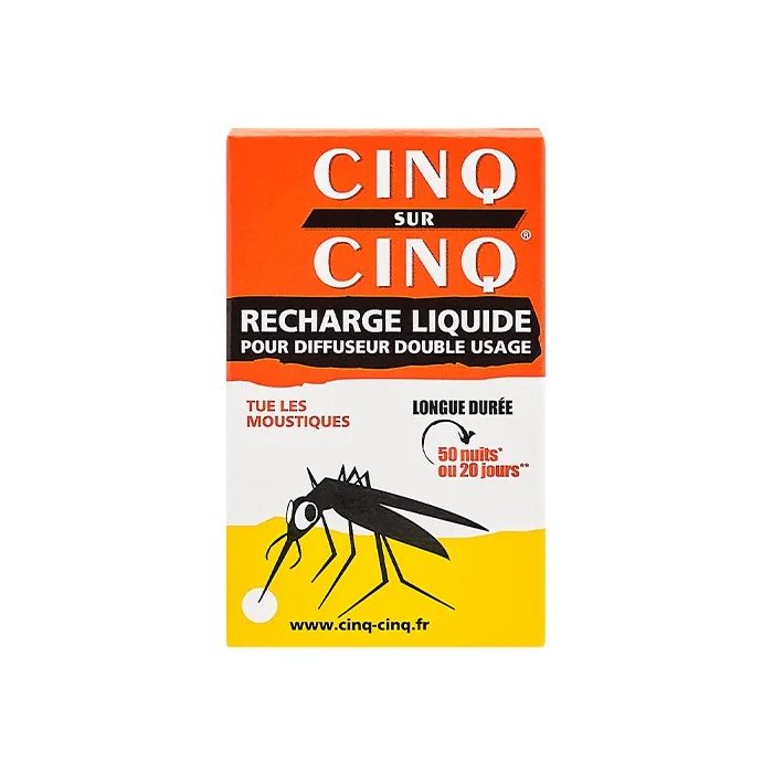 CINQ SUR CINQ RECHARGE LIQUIDE POUR DIFFUSEUR INSECTICIDE 35ML