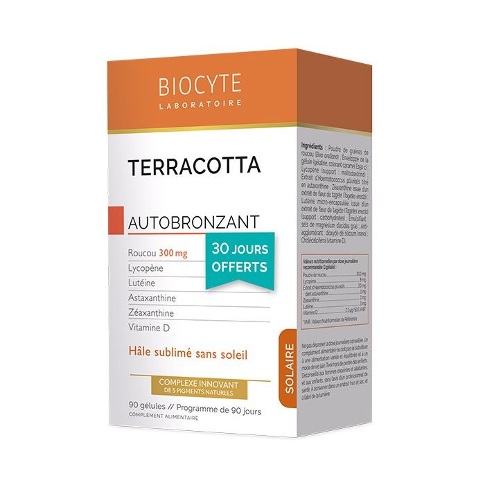 BIOCYTE Terracotta Cocktail Autobronzant 90 gélules